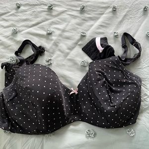 Cacquie wired bra lightly padded 46DDD balconette bra